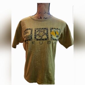 Guava Aruba Brown Graphic T-Shirt size M